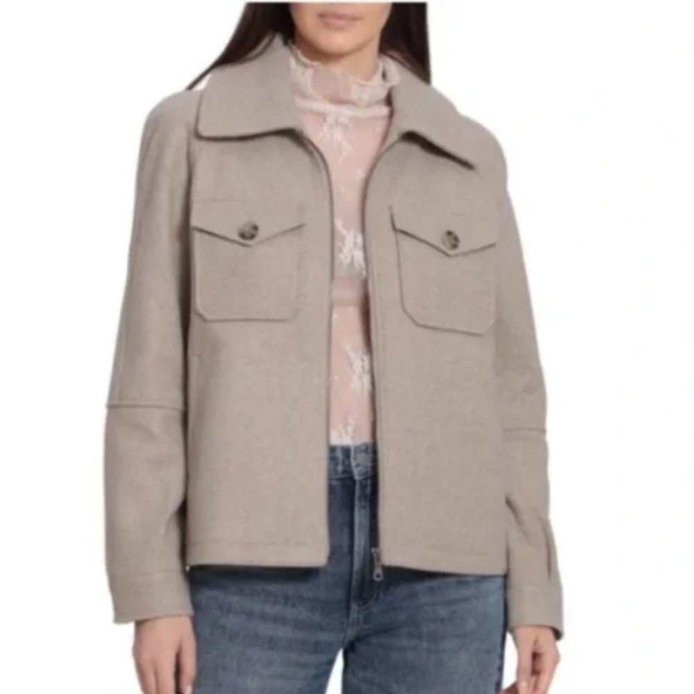 NWOT Avec Les Filles Zip Front Shirt Jacket
